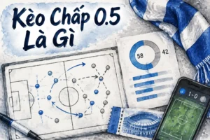 Kèo chấp 0.5 còn được gọi là kèo chấp nửa trái hoặc kèo chấp một phần hai - kèo chấp 0.5 là gì