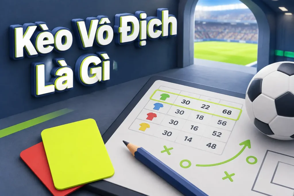 Kèo vô địch là loại kèo cược dài hạn cho toàn bộ giải đấu - kèo vô địch là gì