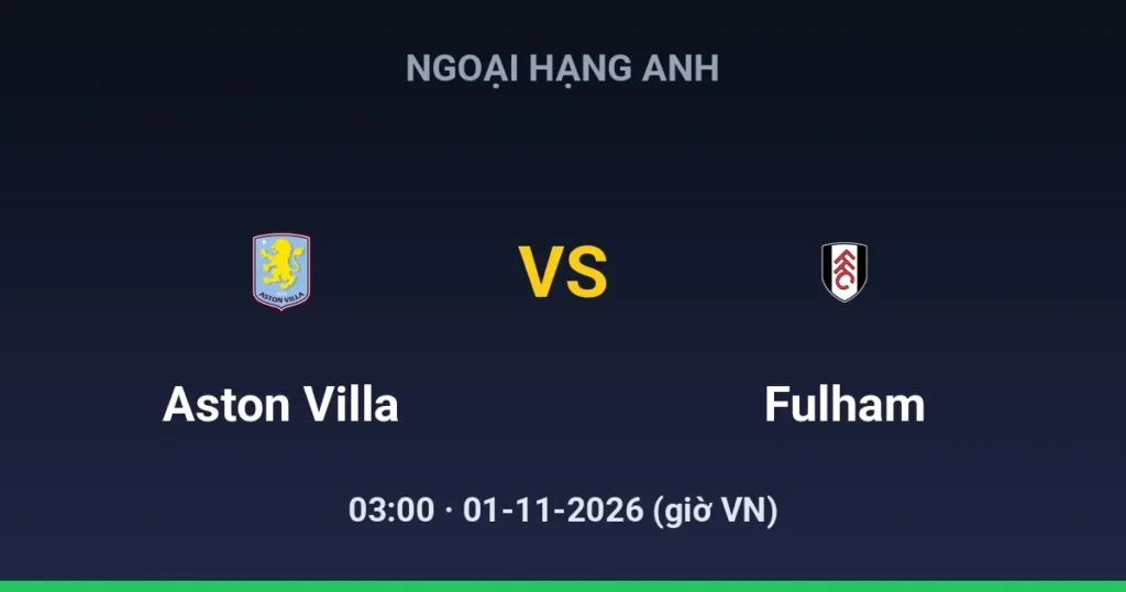 Aston Villa vs Fulham