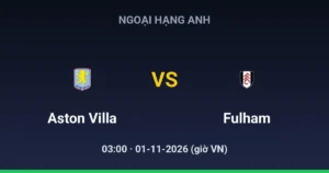 Aston Villa vs Fulham