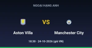 Aston Villa vs Manchester City
