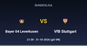 Bayer 04 Leverkusen vs VfB Stuttgart