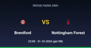 Brentford vs Nottingham Forest
