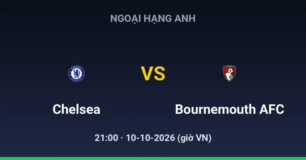 Chelsea vs Bournemouth AFC