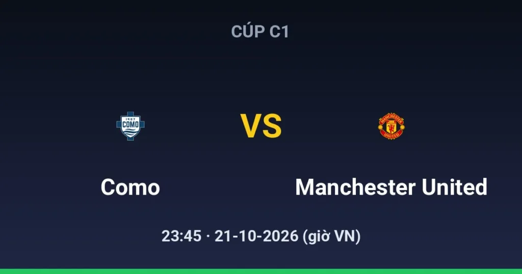 Como vs Manchester United