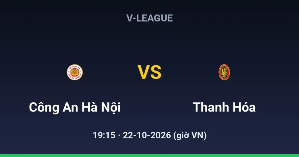 Công An Hà Nội vs Thanh Hóa