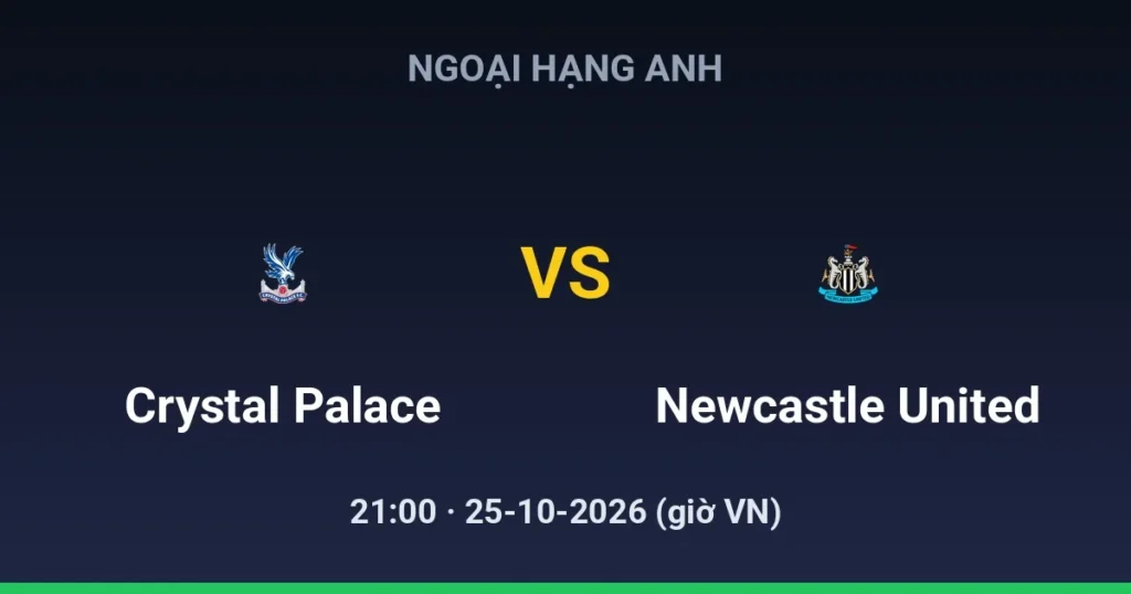 Crystal Palace vs Newcastle United