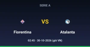 Fiorentina vs Atalanta