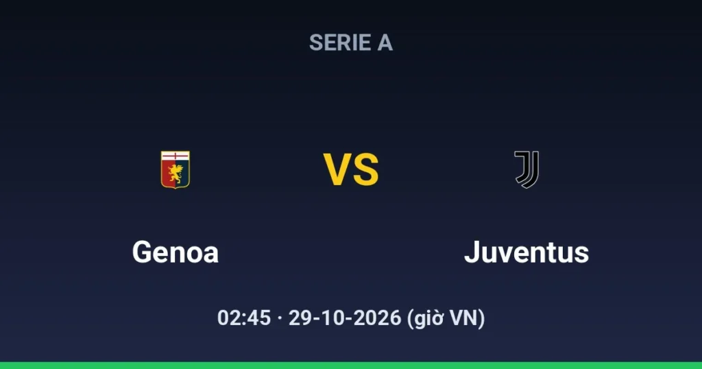 Genoa vs Juventus