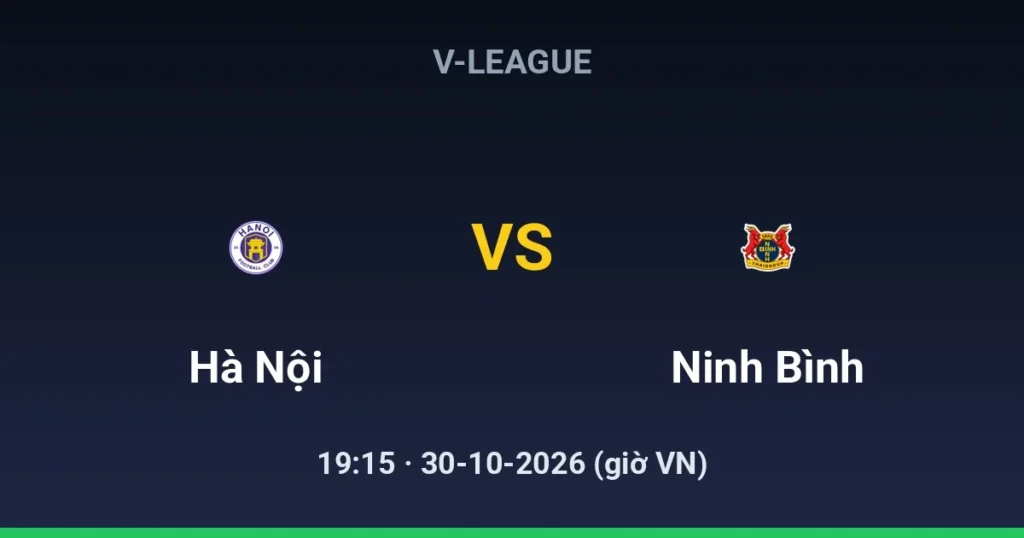 Hà Nội FC vs Ninh Bình