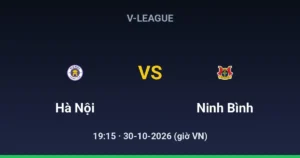Hà Nội FC vs Ninh Bình