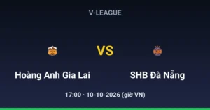 Hoàng Anh Gia Lai vs SHB Đà Nẵng