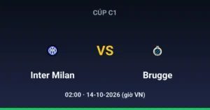 Inter Milan vs Club Brugge