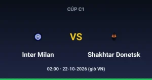 Inter Milan vs FC Shakhtar Donetsk