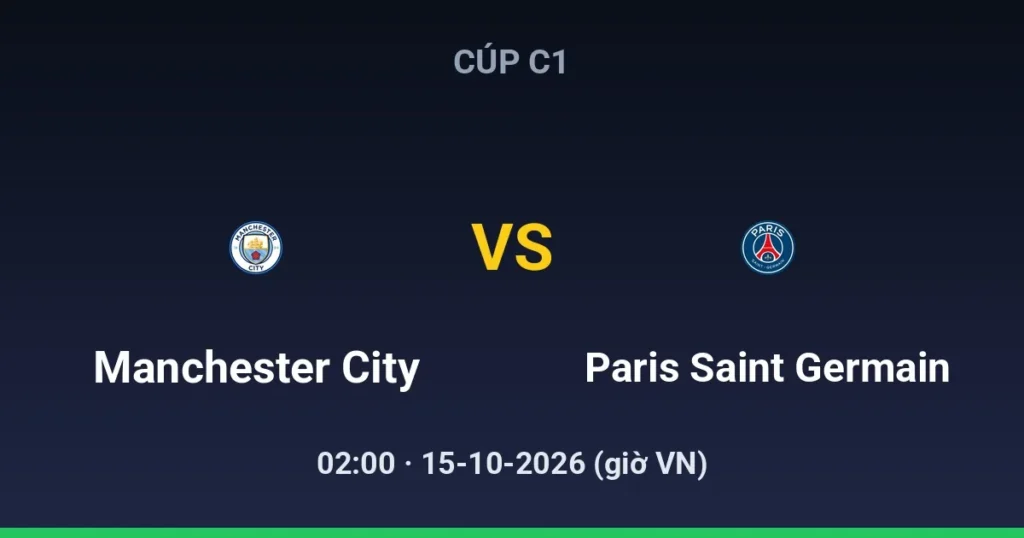 Manchester City vs Paris Saint Germain