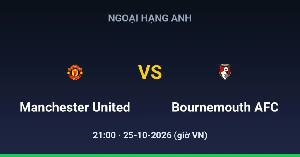Manchester United vs Bournemouth AFC