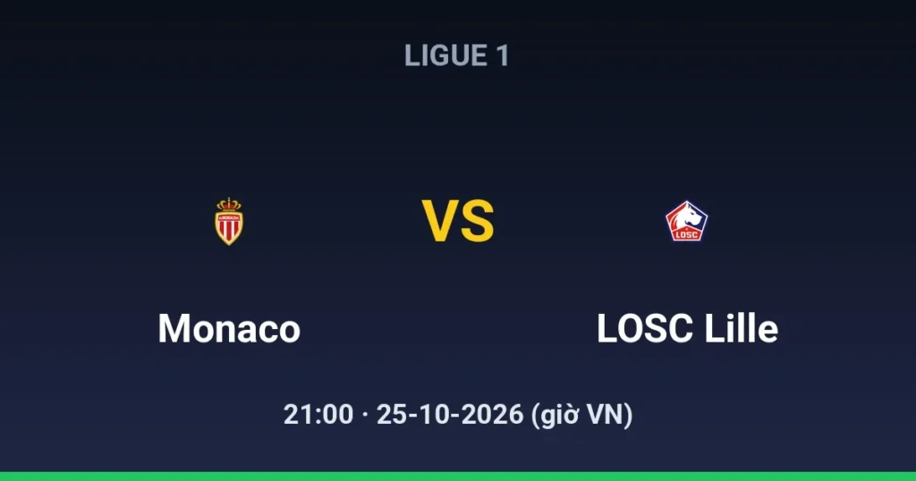 AS Monaco vs LOSC Lille