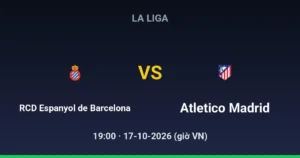 RCD Espanyol de Barcelona vs Atletico Madrid