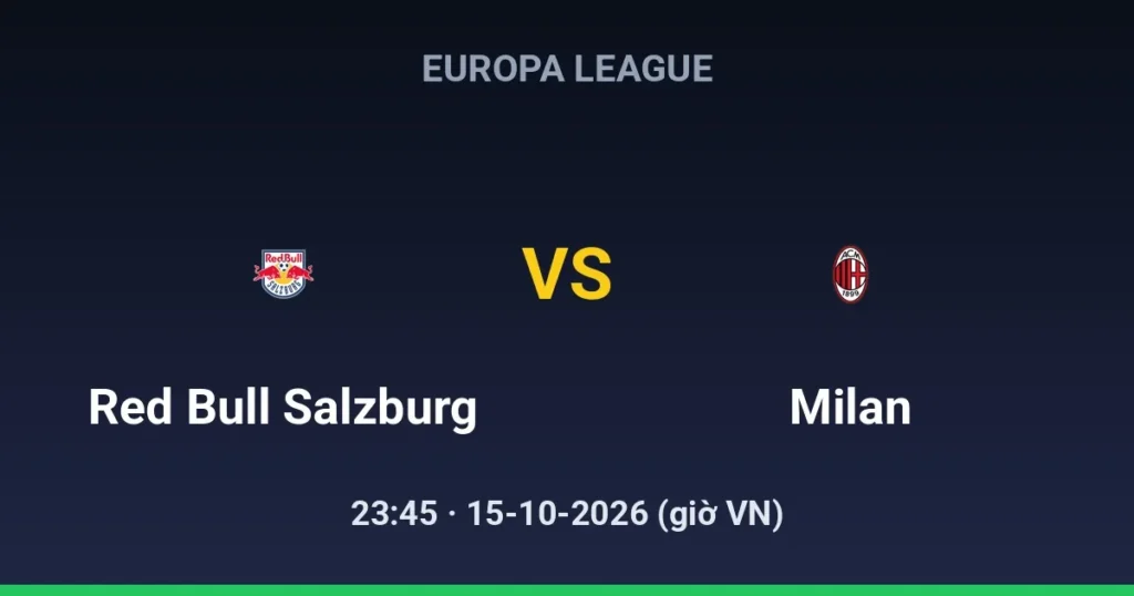 Red Bull Salzburg vs AC Milan