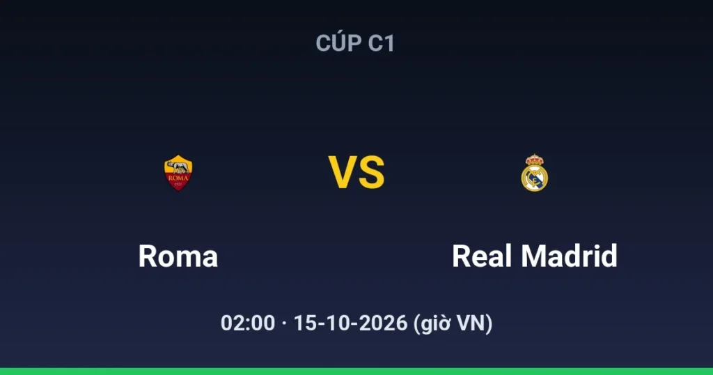 AS Roma vs Real Madrid