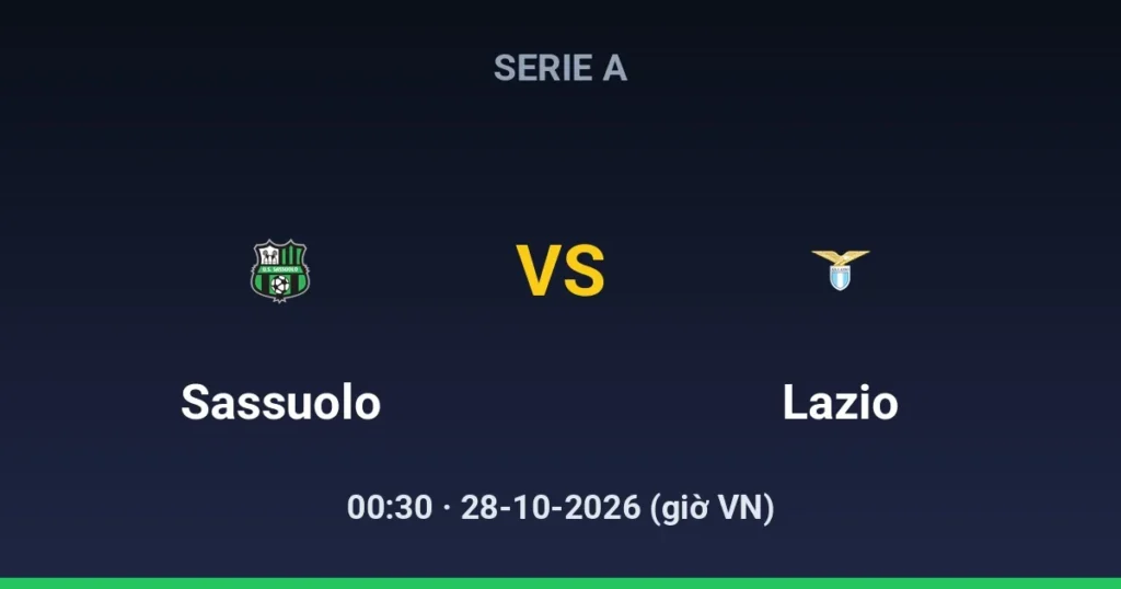 Sassuolo vs Lazio