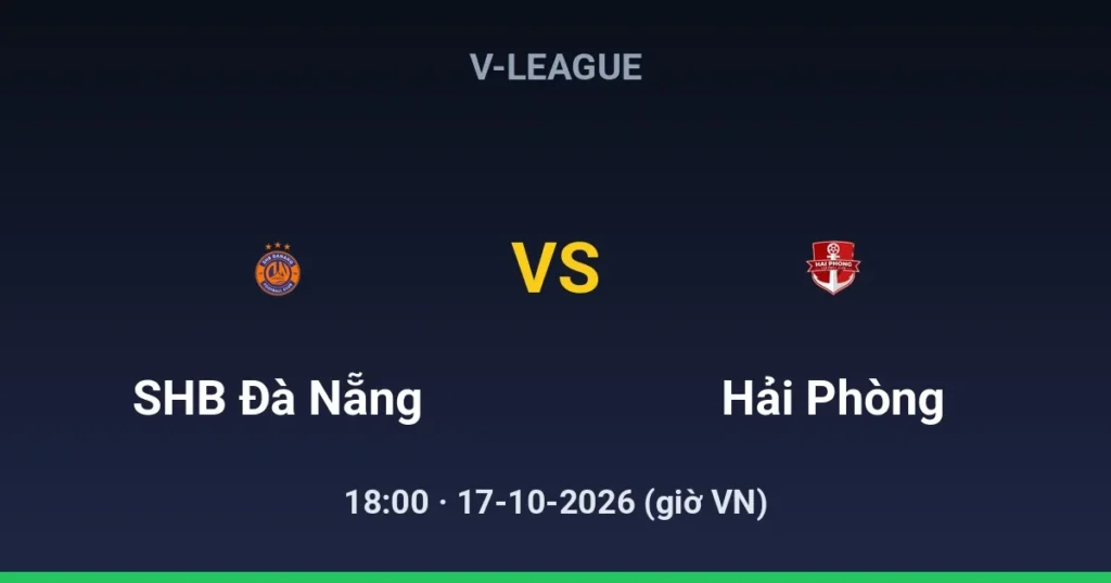 SHB Đà Nẵng vs Hải Phòng