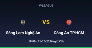 Sông Lam Nghệ An vs Công An TP.HCM