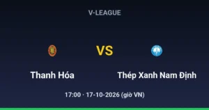 Thanh Hóa vs Thép Xanh Nam Định